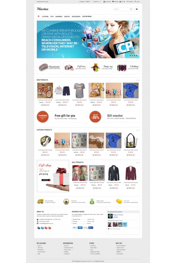 Plantilla de Cetus Modern Fashion Responsive